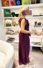 Purple lurex kjole - Bilde 4
