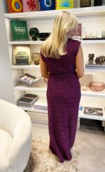 Purple lurex kjole - Bilde 2