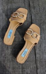 Flat Simili Sandal - Bilde 3