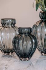 Audrey Vase Small Petrol Blue - Bilde 2