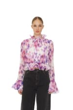 Chiffon ruffle top - Bilde 3