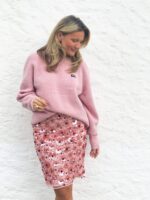 flower sequins skirt
