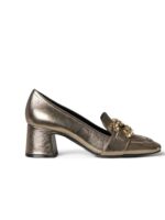 Stone buckle loafer