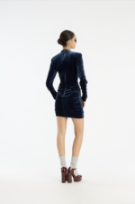 Silk velvet ls mini dress - Bilde 3