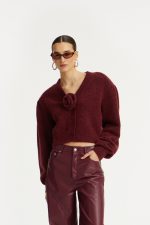 Knit puffsleeve cardigan - Bilde 3
