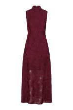 Flower mesh maxi dress