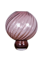 Meadow swirl vase large plum