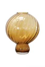 Meadow swirl vase large amber