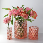 Hurricane  boule mini vase rose - Bilde 2