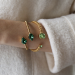 Daria Bracelet Gold Peridot Chrysolite - Bilde 3