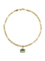 Lydia Chain Necklace Gold Peridot