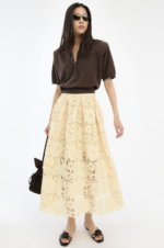 3D lace midi skirt - Bilde 3