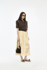 3D lace midi skirt - Bilde 2