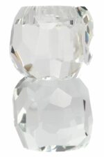 Storm t-light candle holder stacked clear