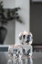 Storm t-light candle holder stacked clear - Bilde 2