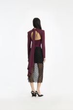 Long-sleeved scarf top - Bilde 3