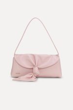 Leather knot scarf bag