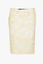 Flower beads pencil skirt