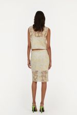 Flower beads pencil skirt - Bilde 4