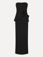 Long Flower Strapless Dress