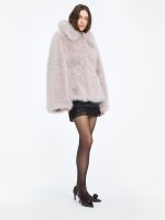 Faux Fur Flared Jacket - Bilde 3
