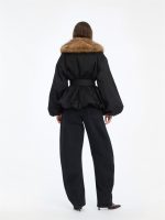Faux Fur Collar Jacket - Bilde 4